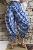 Nonni Gingham Bloomer Pant Malibu Blue